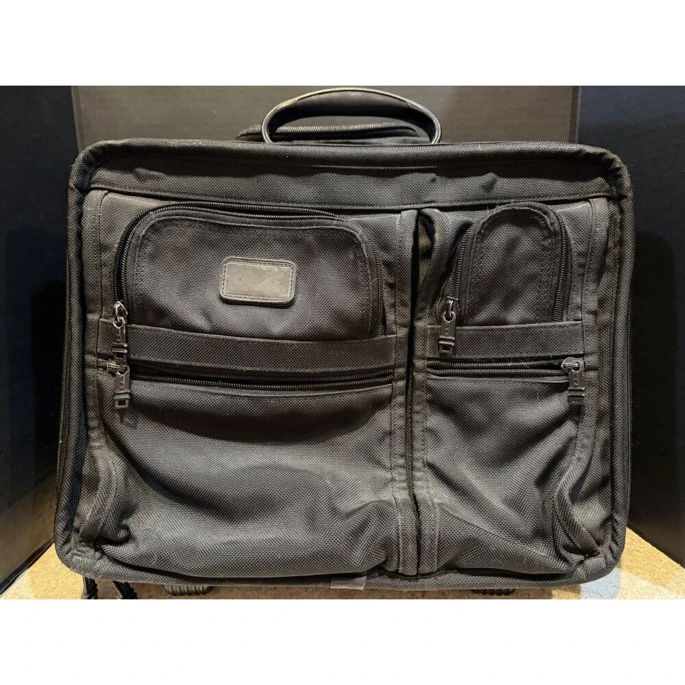 TUMI Alpha 2202D3 Black Ballistic Nylon 17” 2-Wheel Rolling Laptop Briefcase